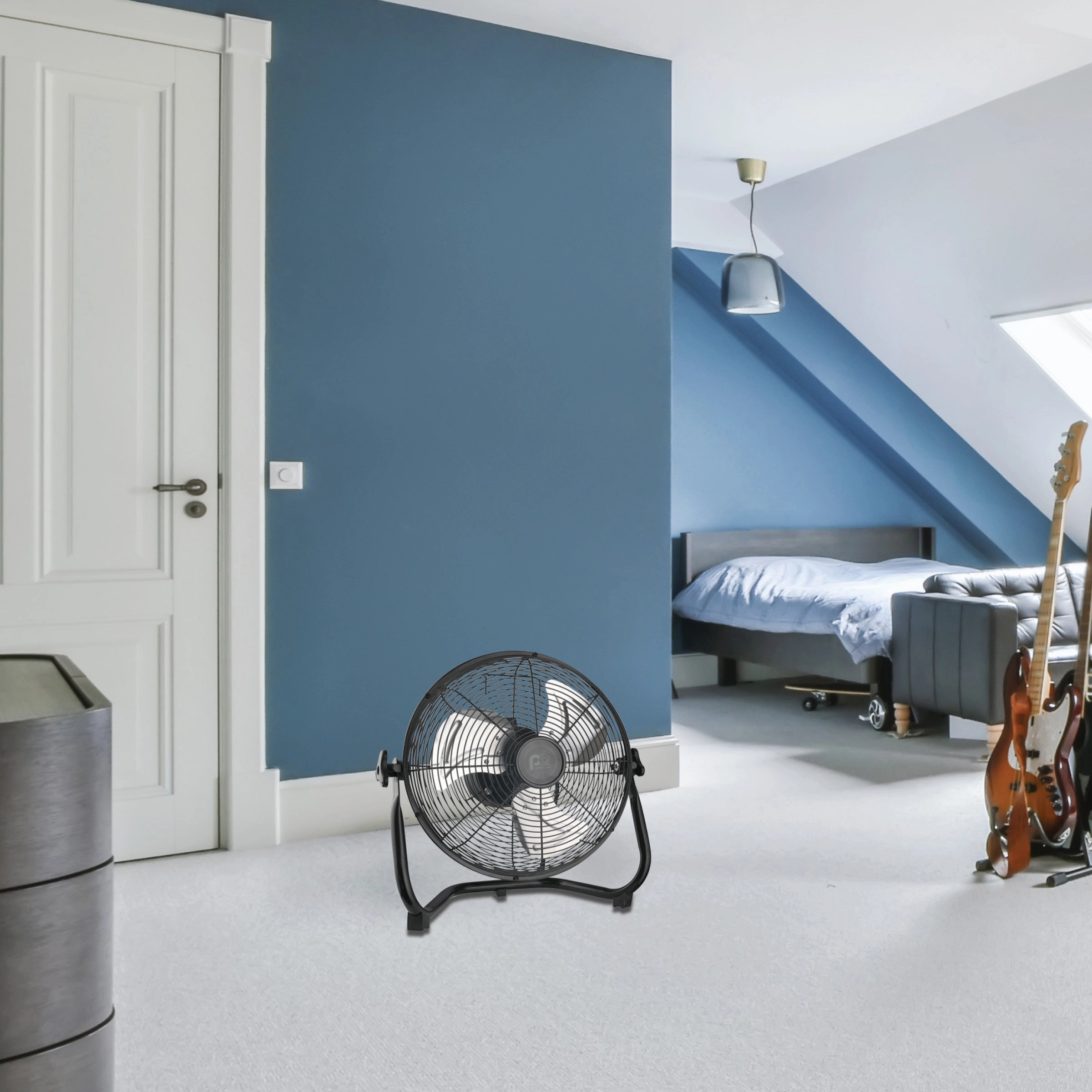 12 High Velocity Fan with Adjustable Tilting Head, 3 Speed Settings