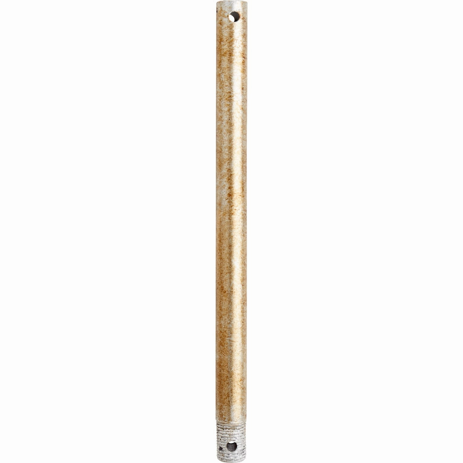 12 in. Downrods Downrod Aged Silver Leaf compact electric fans for small spaces