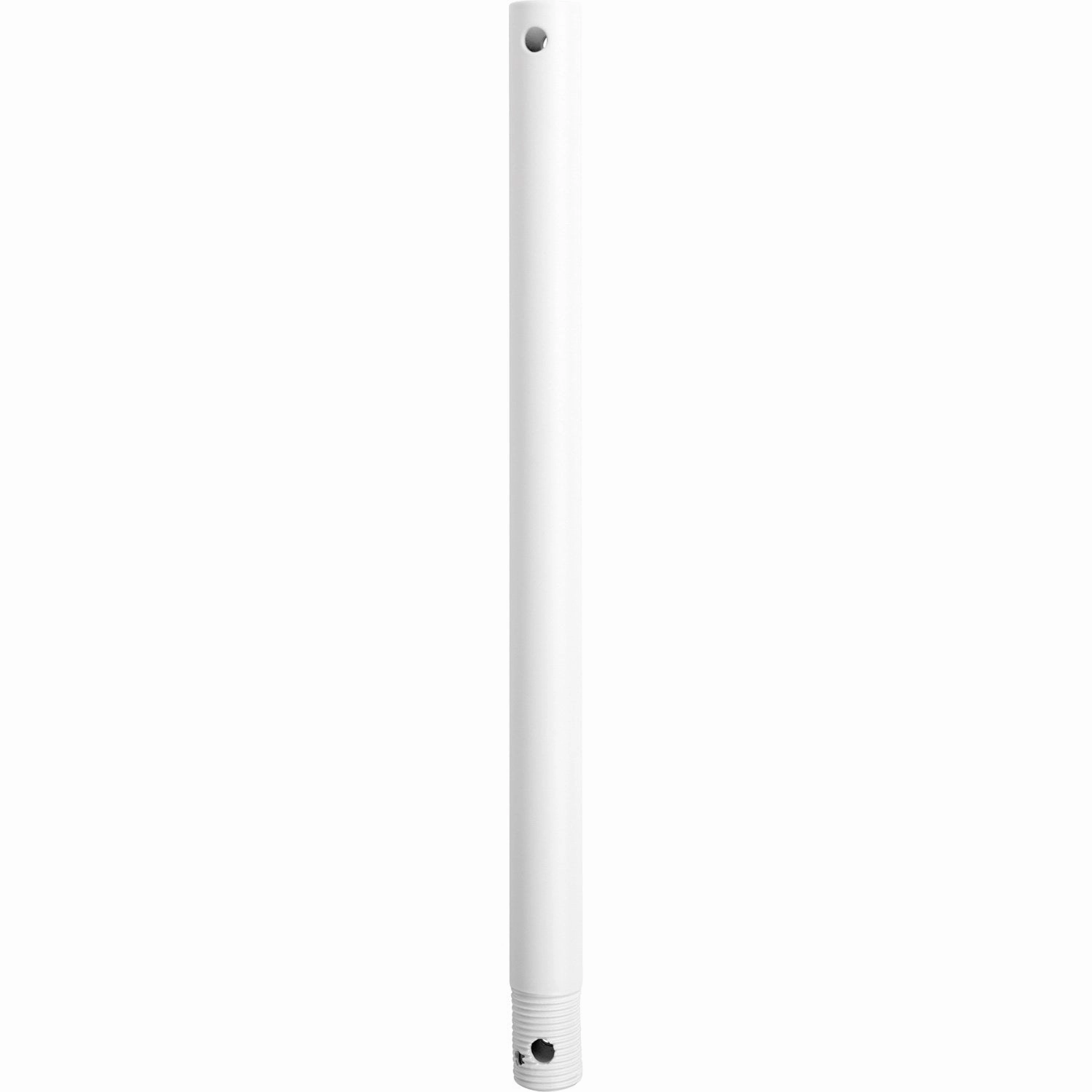 12 in. Downrods Downrod Studio White whisper-quiet fans for bedrooms and offices