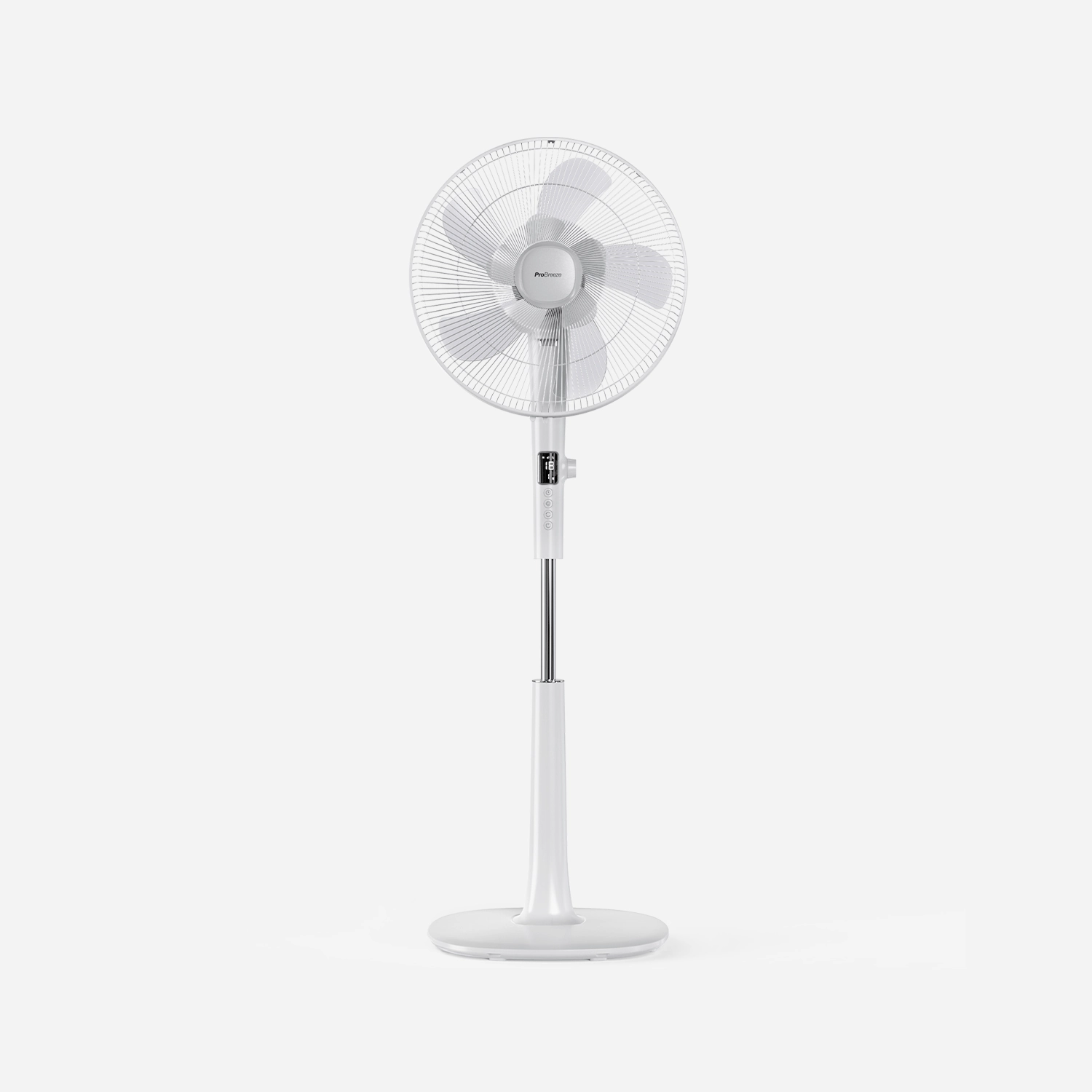 16" Pedestal Fan - Low Energy DC Motor, 3 Operating Modes & Remote Control - White personal care electric devices collection
