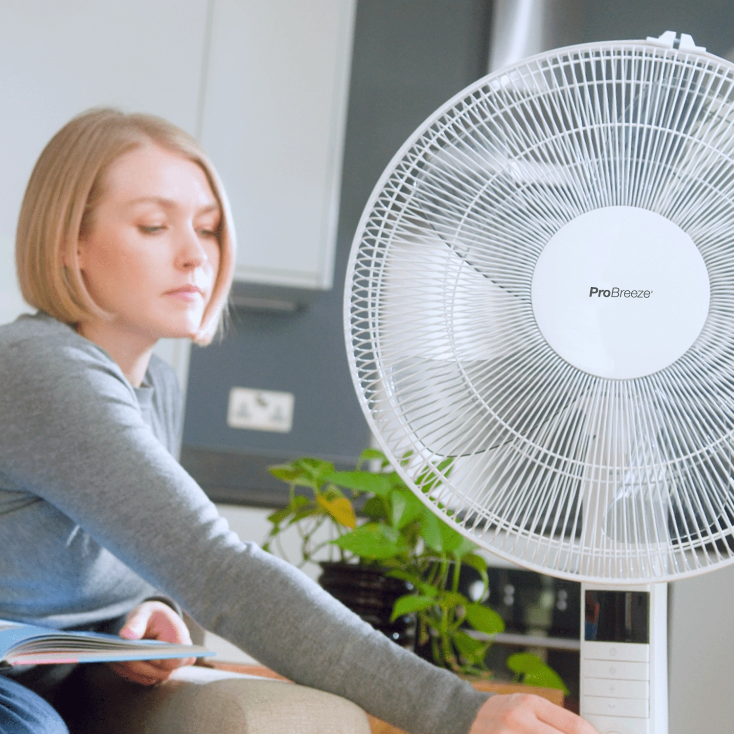 16" Pedestal Fan with 4 Fan Modes and Remote Control