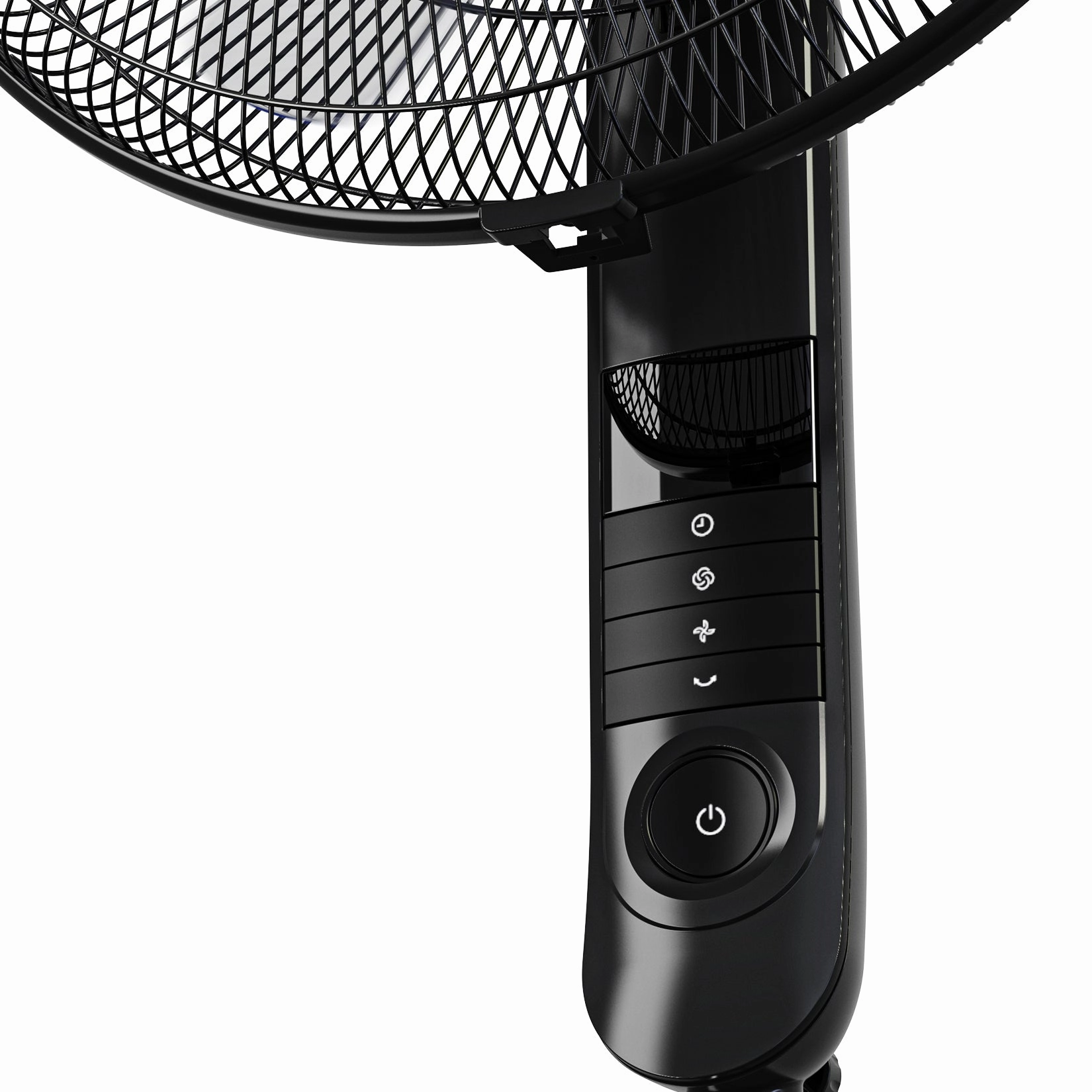 16" Pedestal Fan with 4 Fan Modes and Remote Control - Black