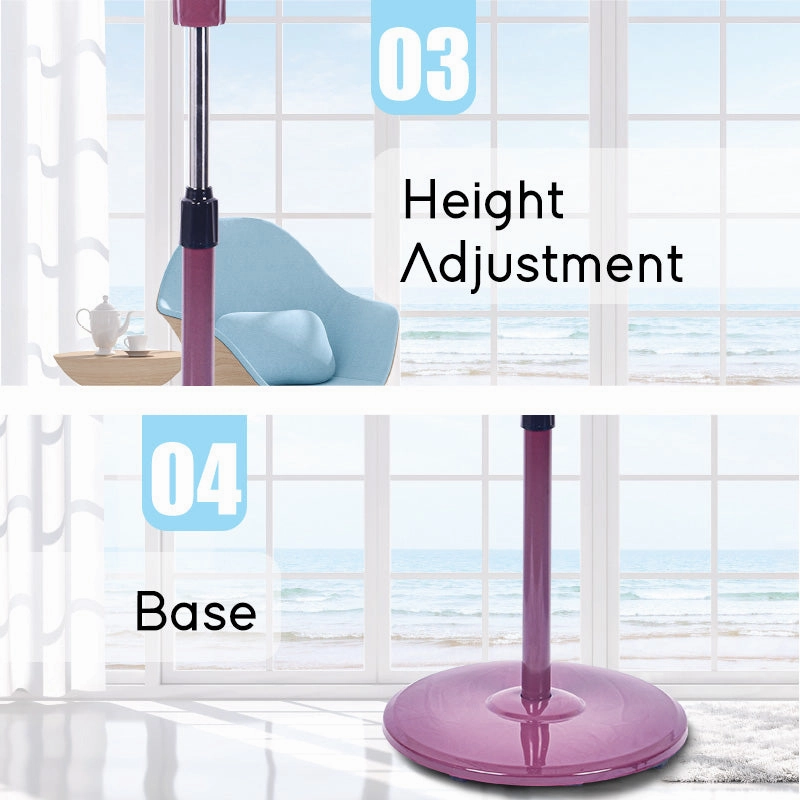 16" Stand Fan  Strong Airflow, Adjustable Height, Oscillation, Timer, Durable, Energy-saving, 4-Speed, red, PPFS50