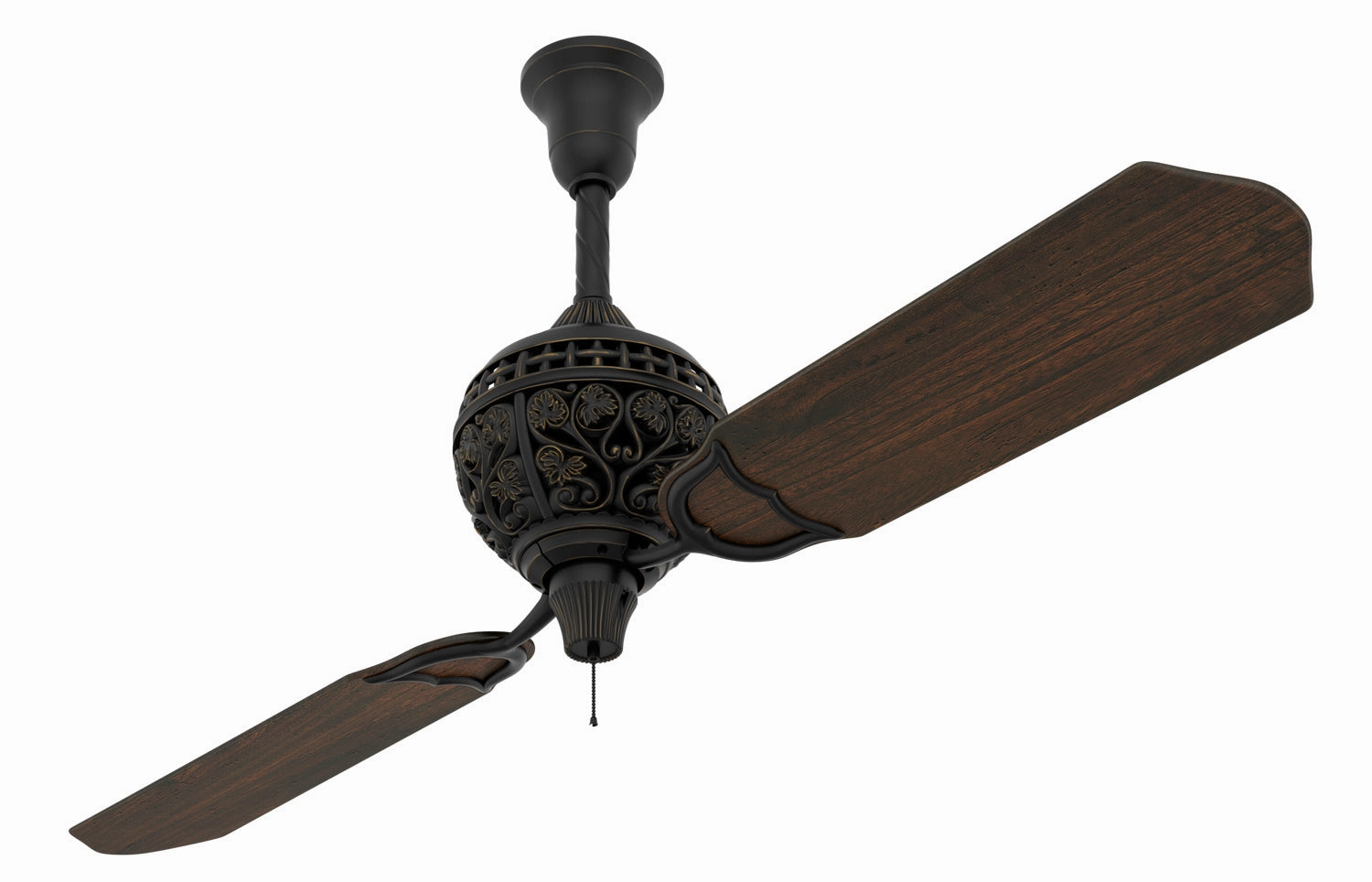 1886 Limited Edition 60"Ceiling Fan Midas Black medium electric fans for multi-room use