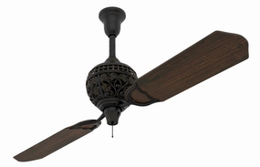 1886 Limited Edition 60"Ceiling Fan Midas Black medium electric fans for multi-room use