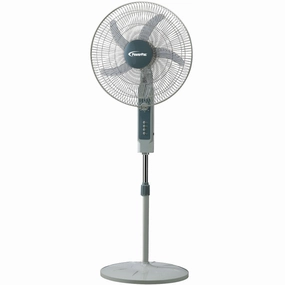 18" Stand Fan  Strong Airflow, Adjustable Height, Oscillation, Timer, Durable, Energy-saving, 3-Speed, white, PPFS70 standing and wall fan combo for airflow control