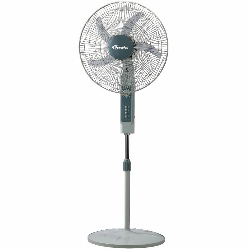 18" Stand Fan  Strong Airflow, Adjustable Height, Oscillation, Timer, Durable, Energy-saving, 3-Speed, white, PPFS70 standing and wall fan combo for airflow control