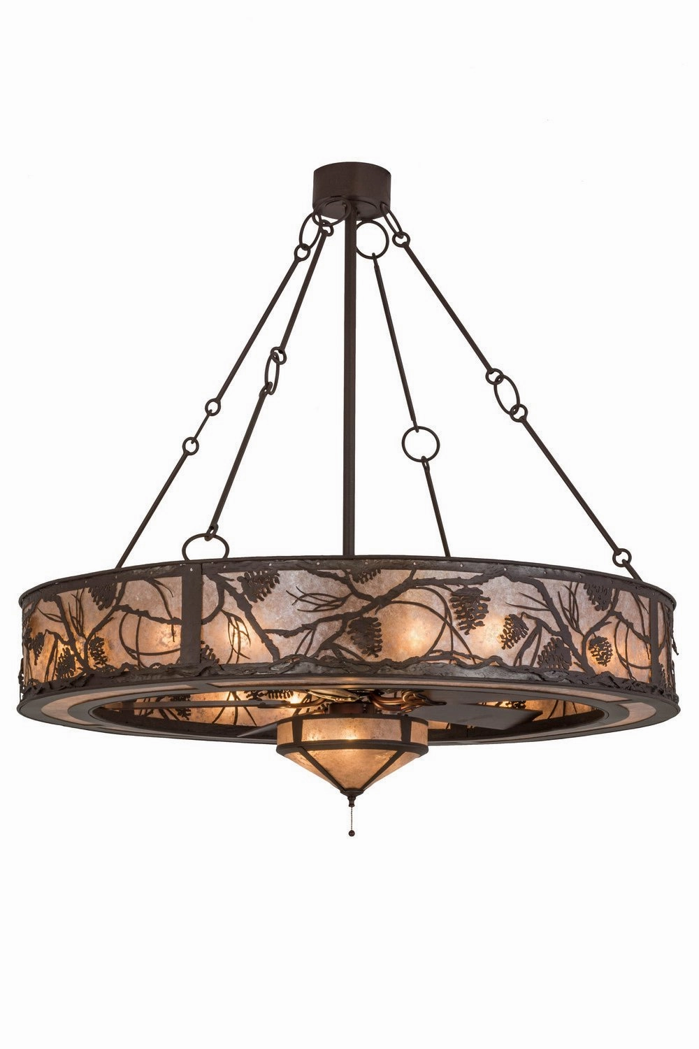 19 Light Chandelier sleek design electric fans for modern homes