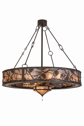 19 Light Chandelier large electric fans for spacious rooms