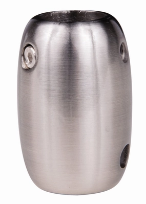 1/2" Downrod Coupler Downrod Coupler Brushed Nickel low-noise fans for peaceful environments