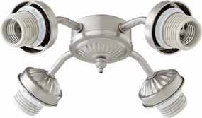 2444 Light Kits LED Fan Light Kit Satin Nickel whisper-quiet fans for bedrooms and offices