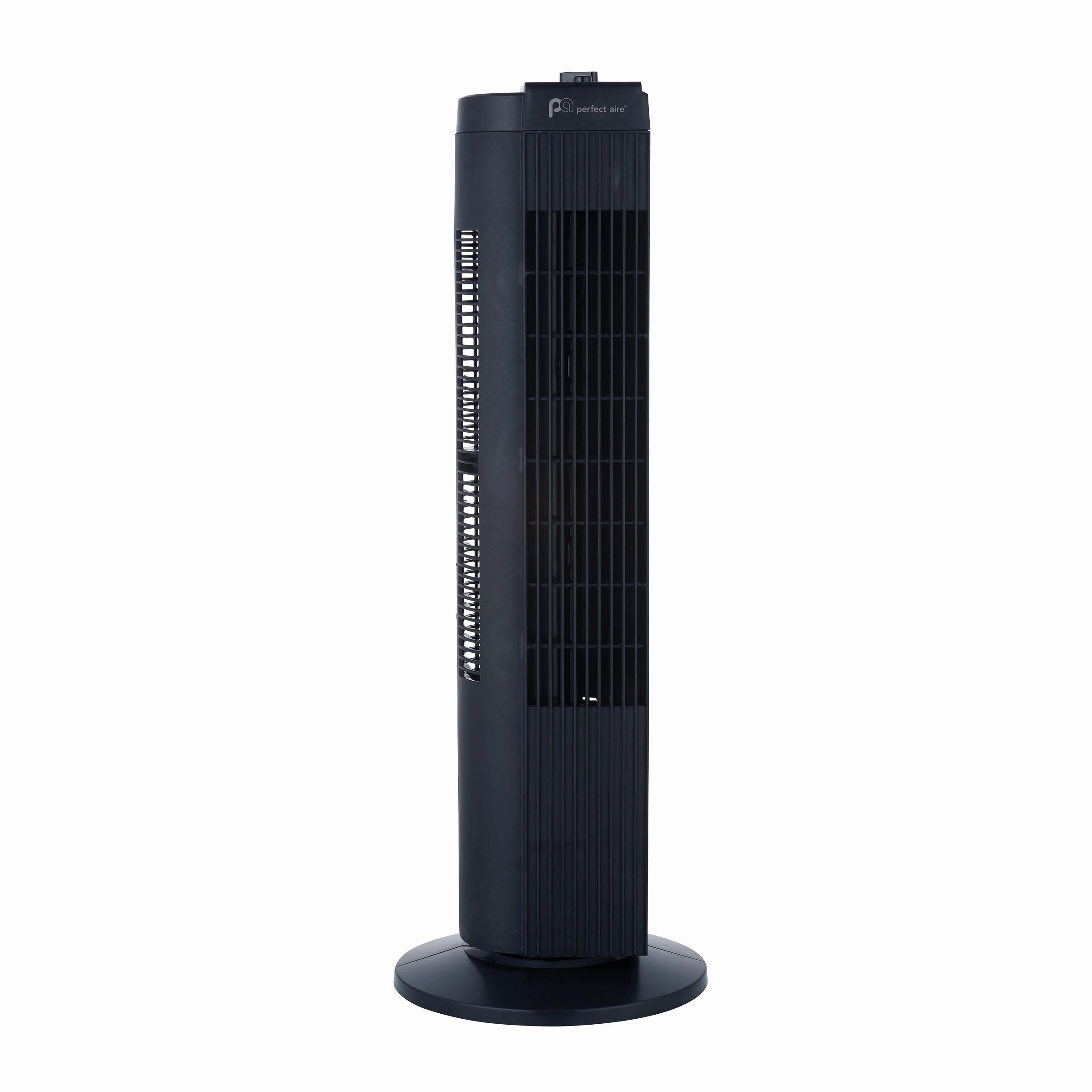28" Tower Fan with Efficient Wide-Angle Oscillation and Easy Push Button Controls flush mount fans for low ceilings