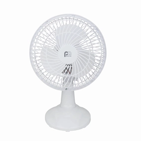 2-in-1 6" Clip-On Fan with Table Top Adapter and Fully Adjustable Fan Head table fans for focused personal airflow