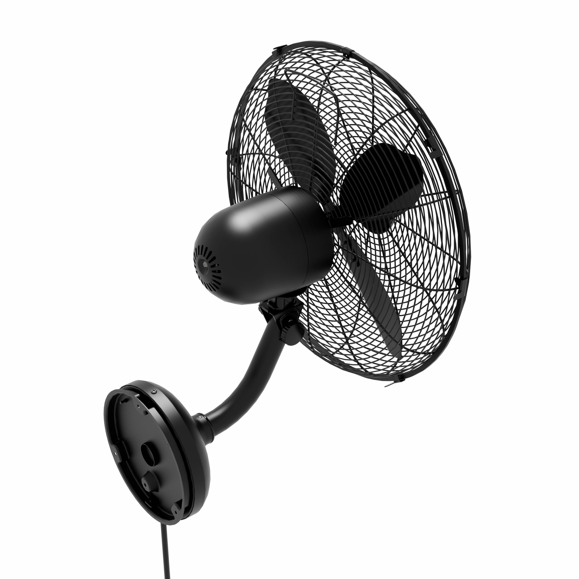 400102 Wall Fan Matte Black