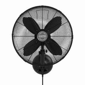 400102 Wall Fan Matte Black cool breeze fans for quiet operation
