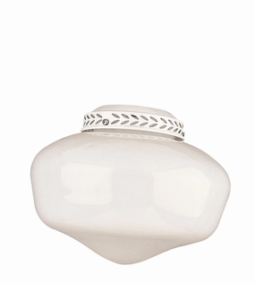 4" Glass in White outdoor fans store with multiple collections