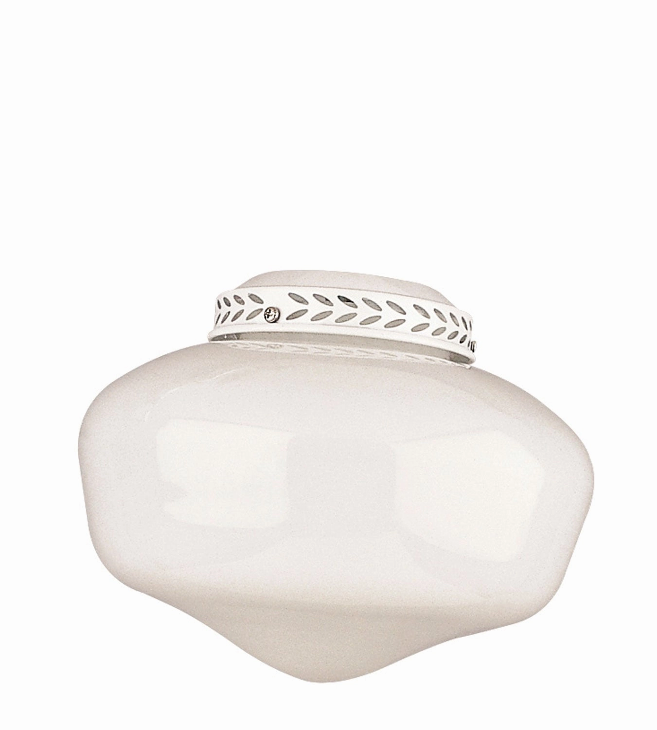 4" Glass in White outdoor fans store with multiple collections
