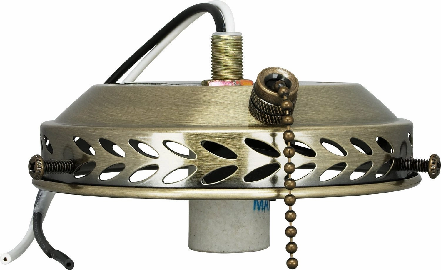 4"Wired Fan Light Holder Antique Brass