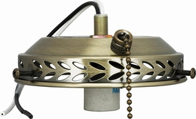 4"Wired Fan Light Holder Antique Brass energy-efficient fans for everyday cooling