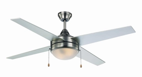 52``Ceiling Fan Brushed Nickel home cooling fans in medium size
