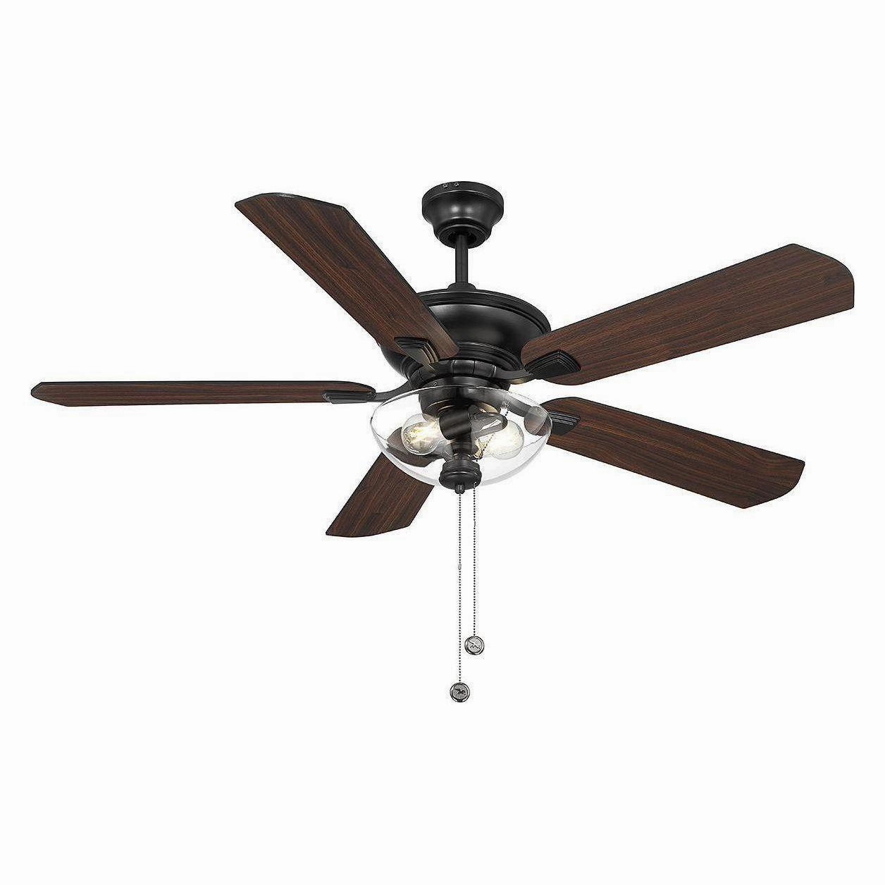 52" 2-Light Outdoor Ceiling Fan
