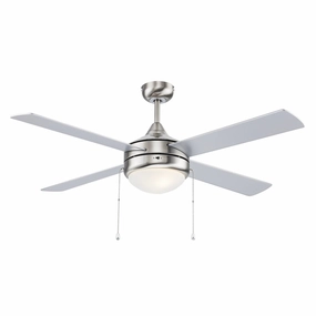 52"Ceiling Fan Brushed Nickel sleek design electric fans for modern homes