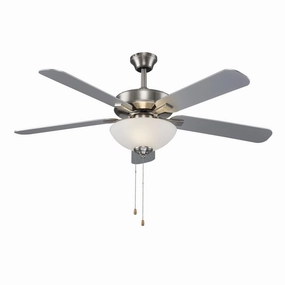 52"Ceiling Fan Brushed Nickel adjustable fans for targeted cooling