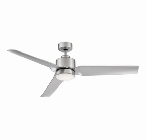 52"Ceiling Fan Brushed Nickel modern electric fans for minimalist decor