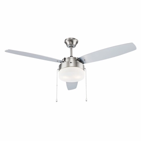 52"Ceiling Fan Brushed Nickel quiet electric fans for home use