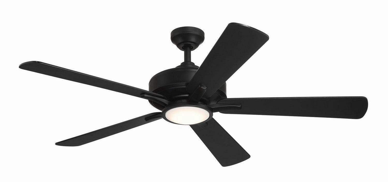52"Ceiling Fan Matte Black