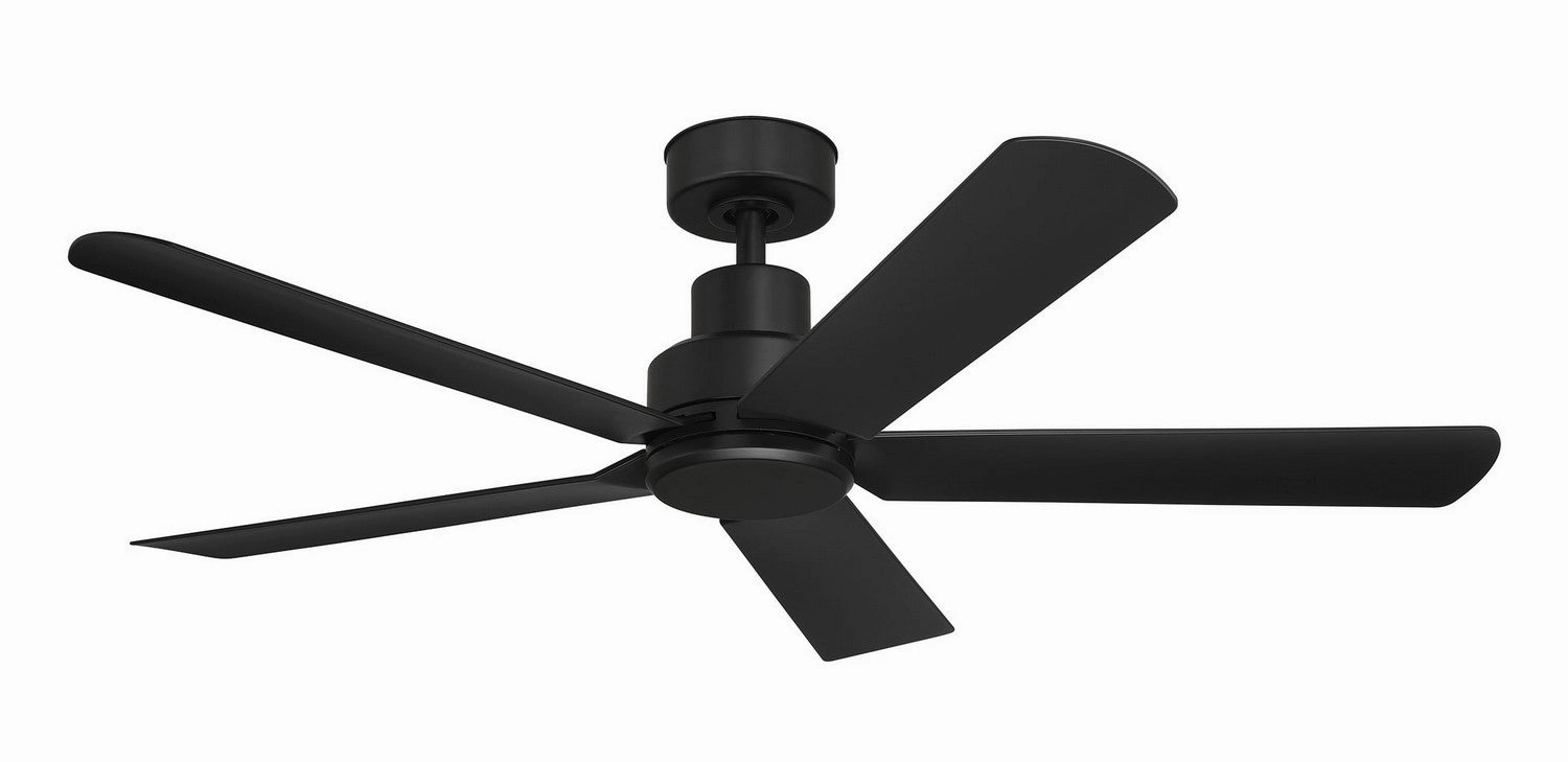 52"Ceiling Fan Matte Black portable electric fans for dorm rooms