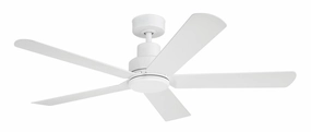 52"Ceiling Fan Matte White outdoor exterior fans for patio cooling