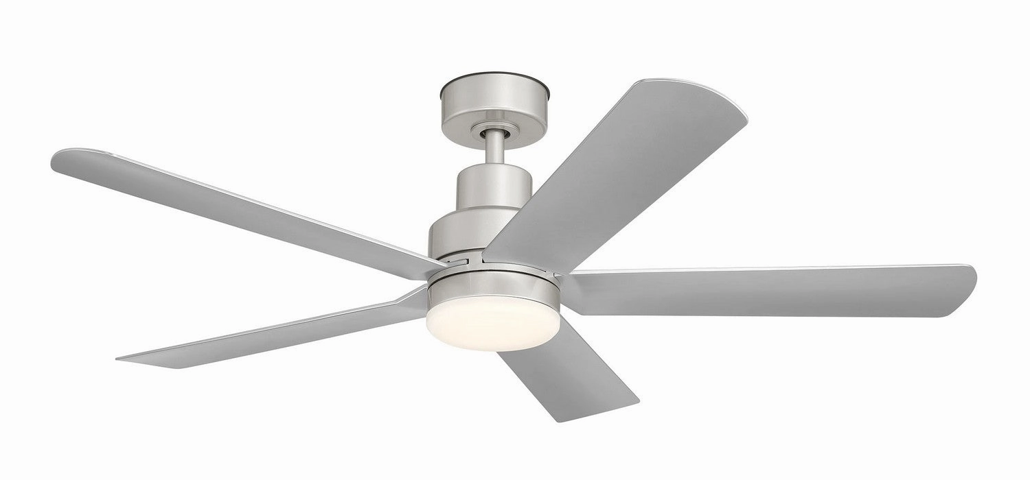 52"Ceiling Fan Paintd Brushed Nickel