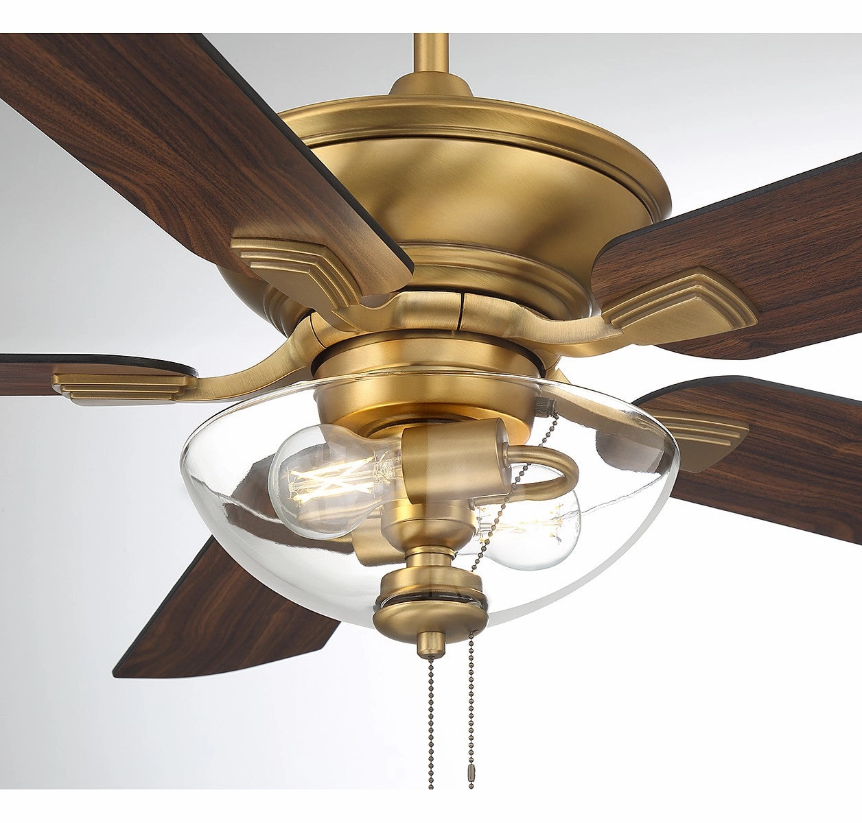 52" Outdoor Ceiling Fan Natural Brass