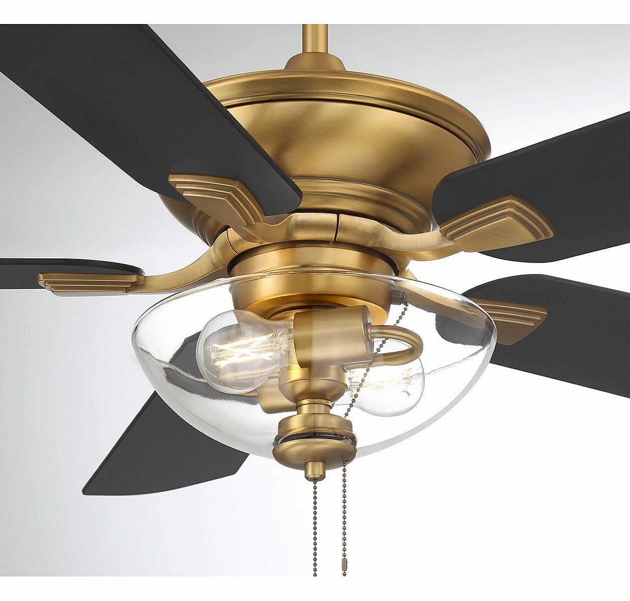 52" Outdoor Ceiling Fan Natural Brass