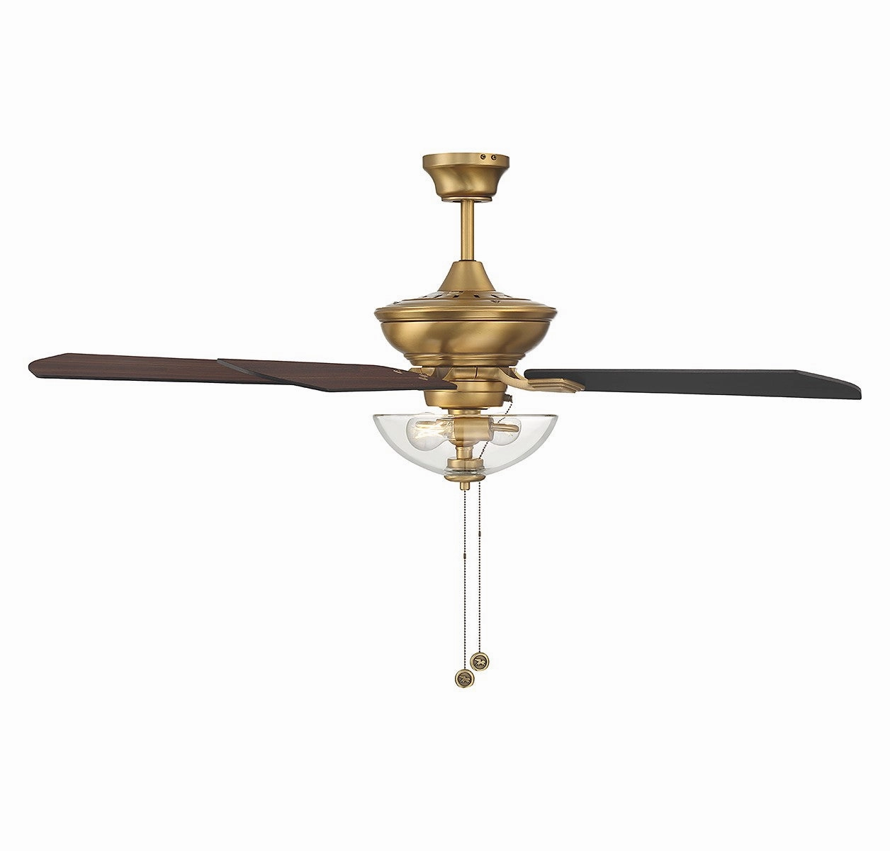 52" Outdoor Ceiling Fan Natural Brass