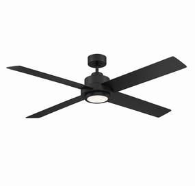 56"Ceiling Fan Matte Black cool breeze fans for quiet operation