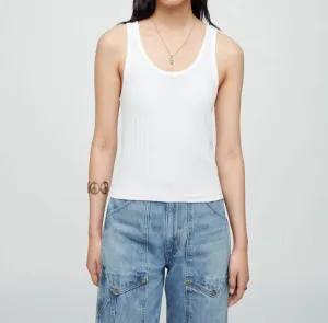60S Hemp Tank In Optic White