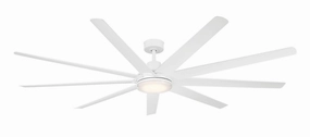 80"Ceiling Fan Matte White outdoor exterior fans for patio cooling