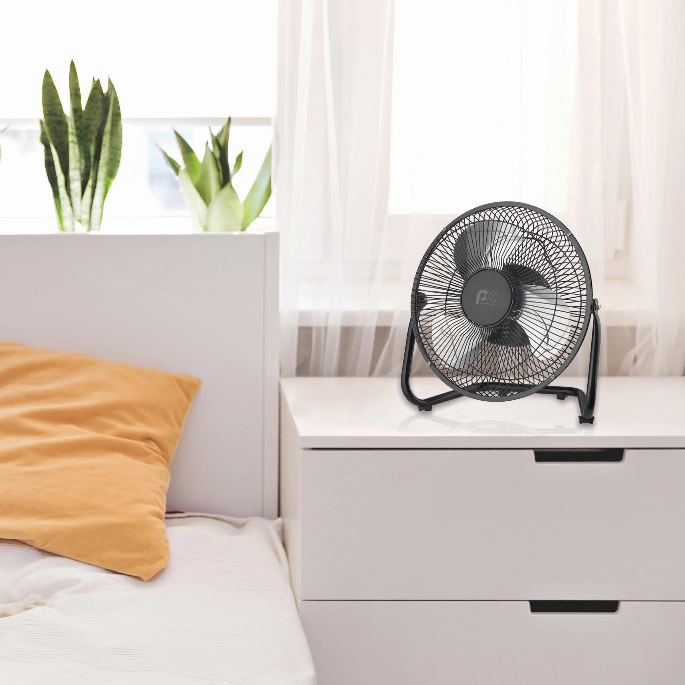 9 High Velocity Fan with Adjustable Tilting Head, 3 Speed Settings