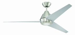 Acadian 56"Ceiling Fan Brushed Polished Nickel outdoor exterior fans for patio cooling