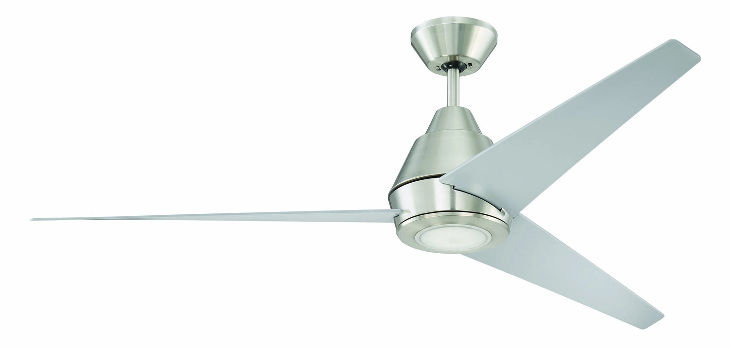 Acadian 56"Ceiling Fan Brushed Polished Nickel outdoor exterior fans for patio cooling