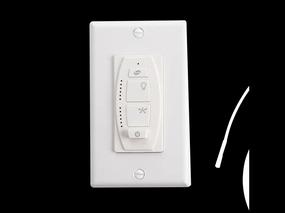 Accessory 6 Speed DC Wall Transmitter Ivory low-noise fans for peaceful environments