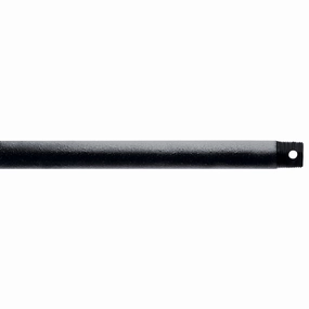 Accessory Fan Down Rod Distressed Black adjustable fans for targeted cooling