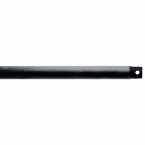 Accessory Fan Down Rod Distressed Black quiet electric fans for home use