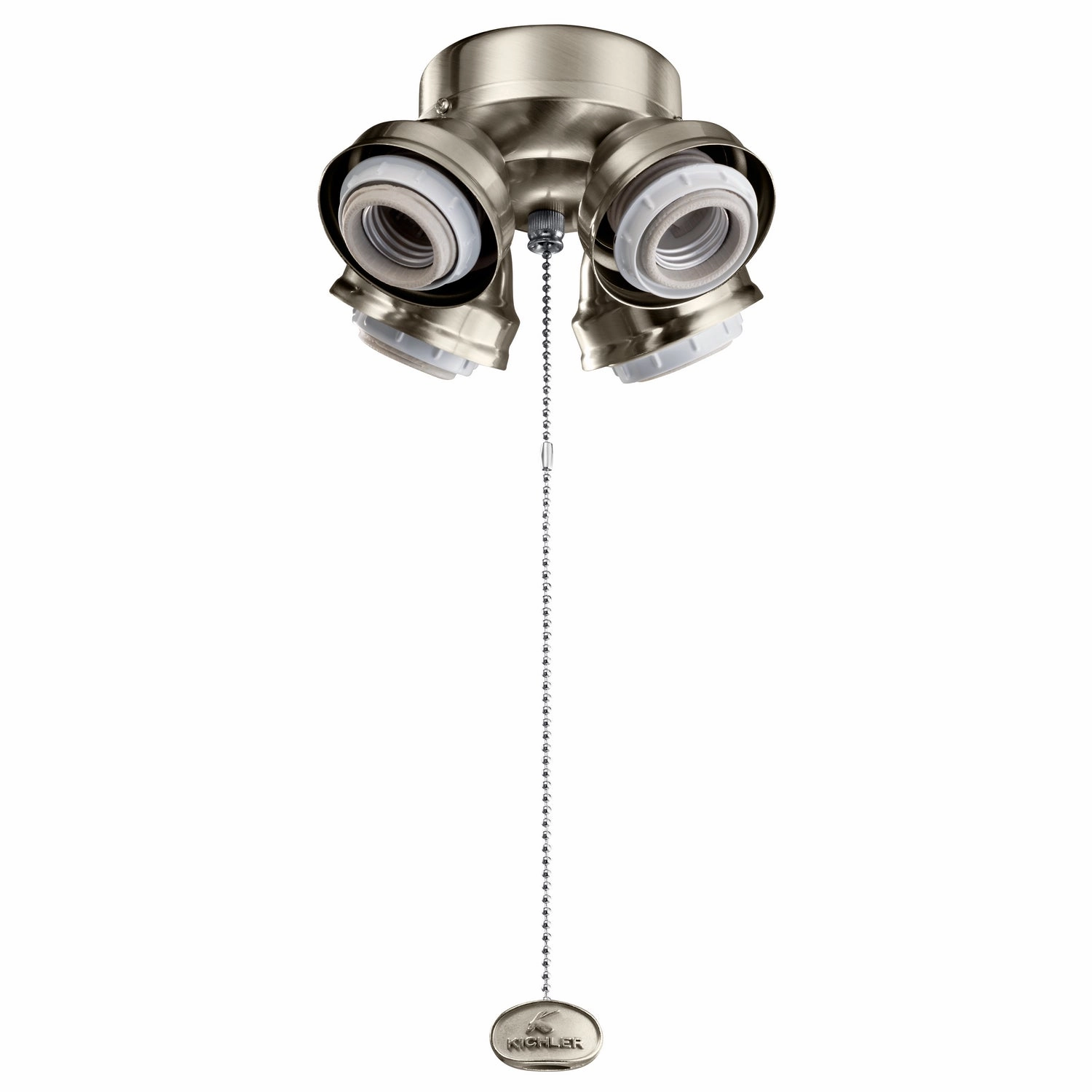 Accessory LED Fan Fitter Brushed Stainless Steel sleek design electric fans for modern homes