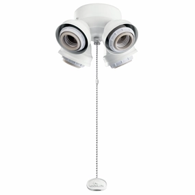 Accessory LED Fan Fitter Matte White low-noise fans for peaceful environments