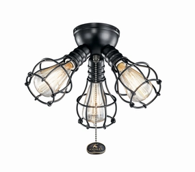 Accessory LED Fan Light Kit Satin Black best electric fans for daily use