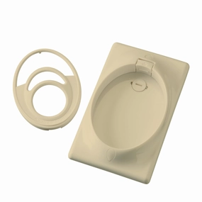 Accessory Single Gang CoolTouch Wall Pla Ivory (Not Painted) modern electric fans for minimalist decor