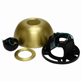 Accessory Sloped Ceiling Kit Brushed Satin Brass lightweight fans for moving around easily